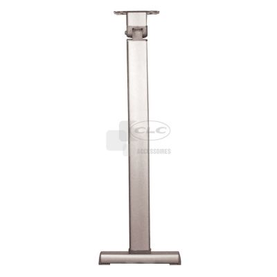 Pied de table basculant aluminium anodisé coulissant